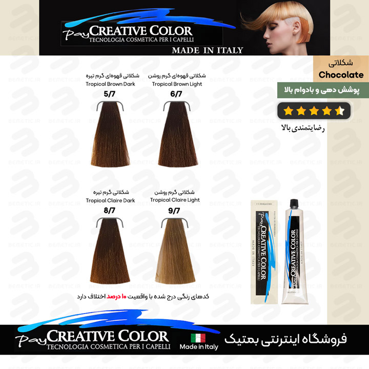 رنگ-موی-شکلاتی-کریتیو
