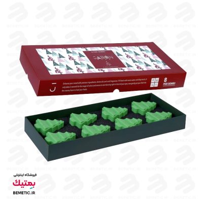 کوکتل پدیکور مدل Christmas tree بسته 12 عددی ژبن پلاس Jabon Plus