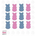 کوکتل پدیکور خرگوشی ژبن پلاس بسته ۱۲ عددی