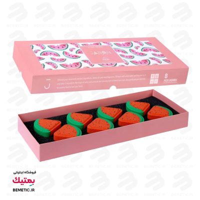کوکتل پدیکور مدل Watermelon بسته 12 عددی ژبن پلاس Jabon Plus