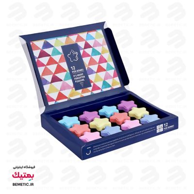 کوکتل پدیکور مدل Star بسته 12 عددی ژبن پلاس Jabon Plus